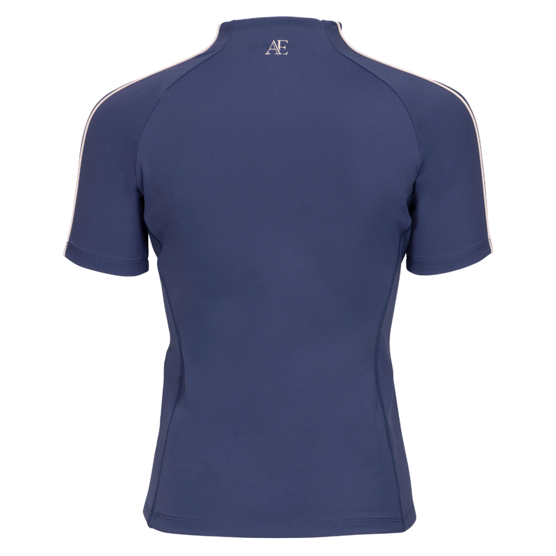 Aubrion Equestrian Young Rider Short Sleeve Base Layer - Midnight-1