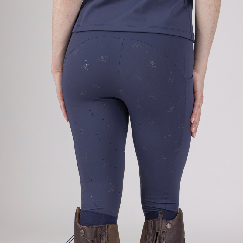 Aubrion Equestrian Riding Tights - Midnight-5