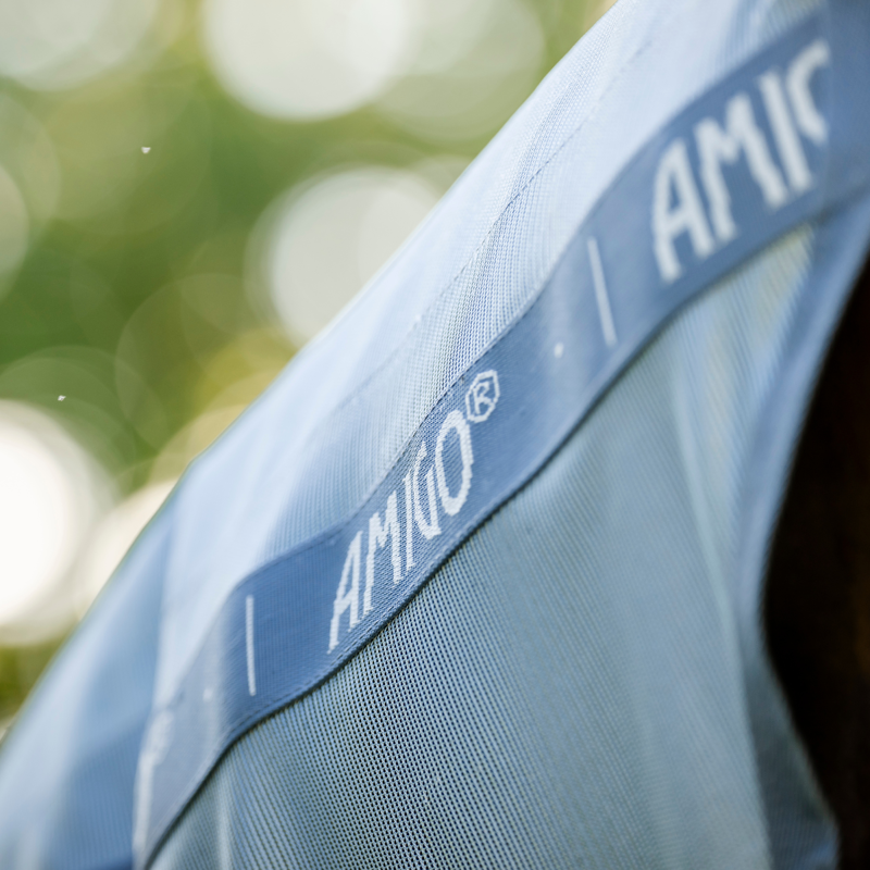 Horseware Amigo Integrated Fly Sheet - Heather Blue/Blue/Silver-2