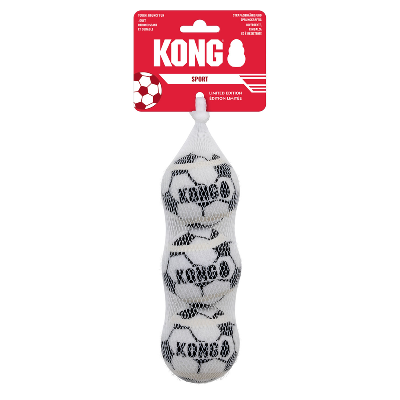 Kong Sport Soccer Balls - Medium x 3 Pack