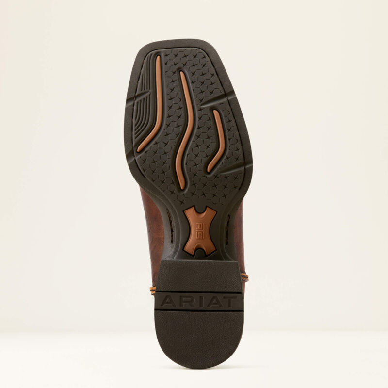 Ariat Men's Sport Rambler Wide Square Toe Western Boot - Bartop Brown-5