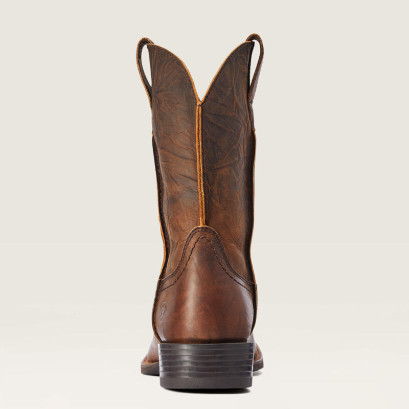 Ariat Men's Sport Rambler Wide Square Toe Western Boot - Bartop Brown-2