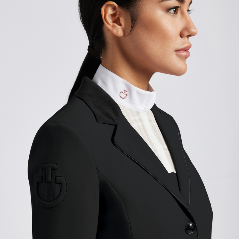 Cavalleria Toscana Women's GP Riding Competition Jacket - Black-2