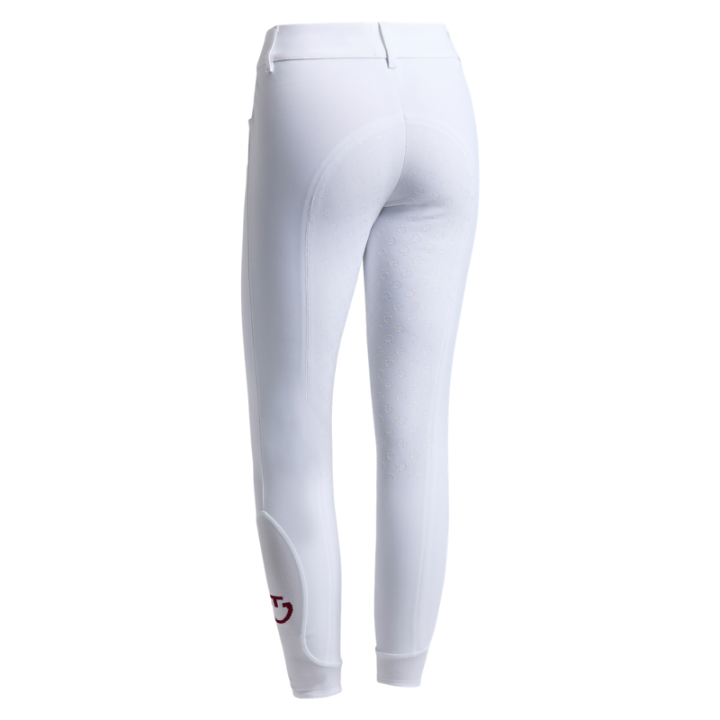 Cavalleria Toscana Women's American Full Grip Breeches - White-1