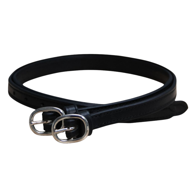 Mackey Leather Spur Straps - Black