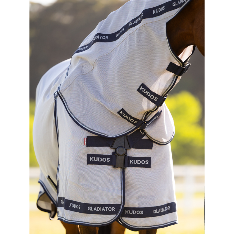 LeMieux Kudos Gladiator Fly Rug - Grey-1