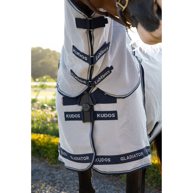 LeMieux Kudos Gladiator Fly Rug - Grey-2