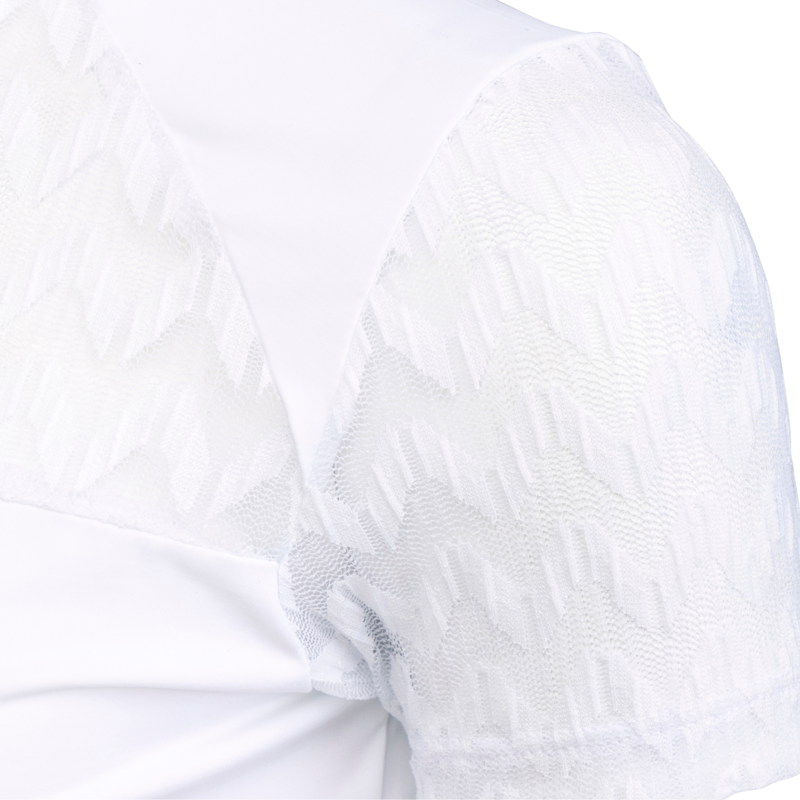 Aubrion Young Rider Optima VX Show Shirt - White-4