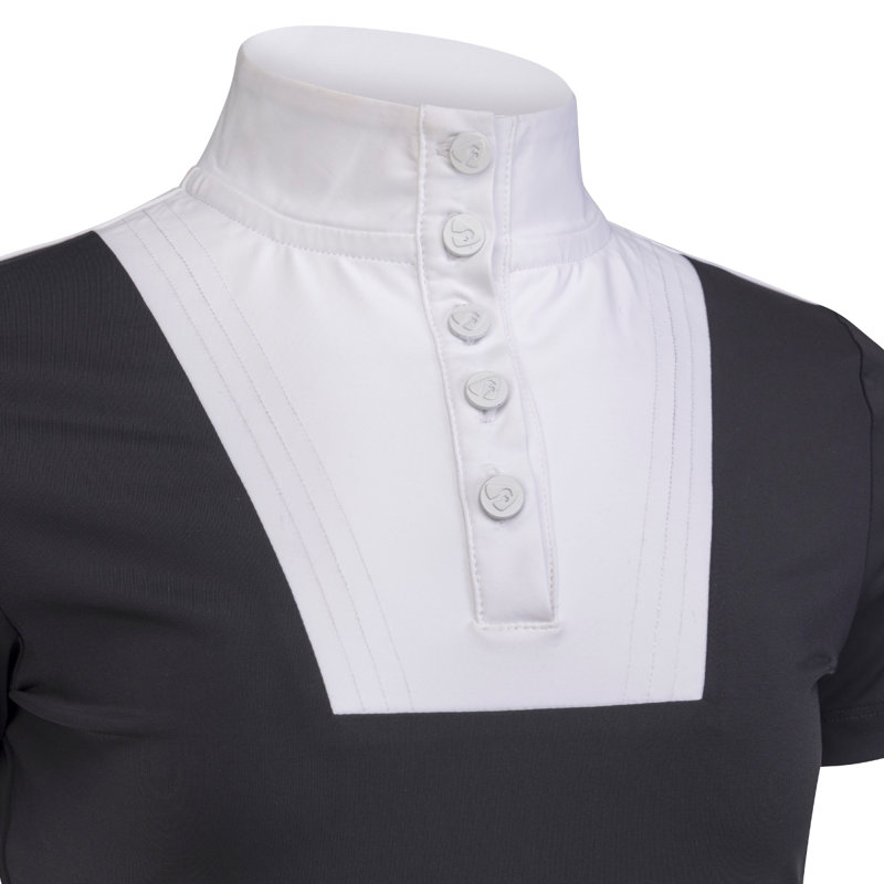 Aubrion Young Rider Optima MX Show Shirt - Black-3