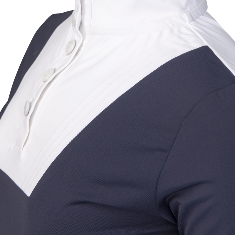 Aubrion Young Rider Optima MX Show Shirt - Navy-3