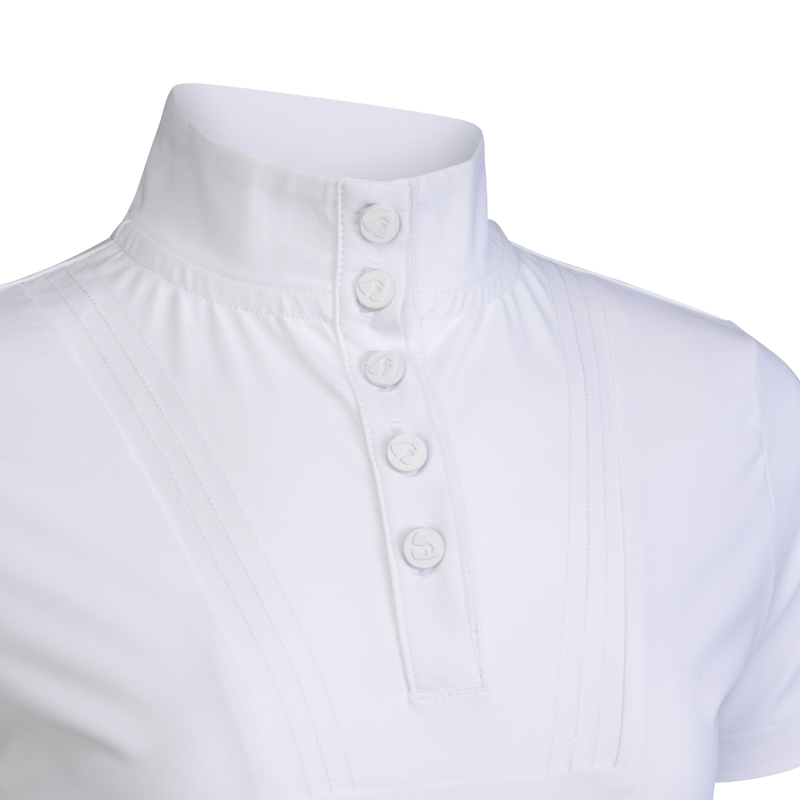 Aubrion Young Rider Optima MX Show Shirt - White-3