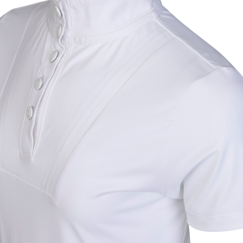 Aubrion Young Rider Optima MX Show Shirt - White-4