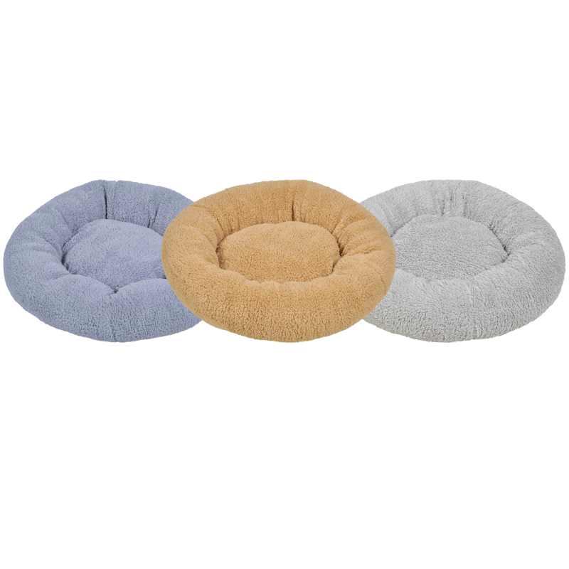 Hem and Boo Luxury Supersoft Fleece Round Bed 50cm - Assorted