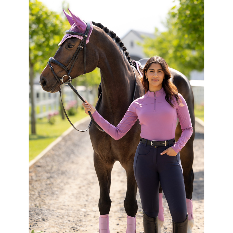 LeMieux Ladies Airflow Long Sleeve Base Layer - Mallow-10