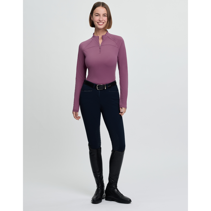 LeMieux Ladies Airflow Long Sleeve Base Layer - Mallow-4