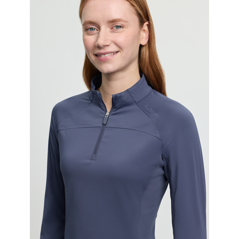 LeMieux Ladies Airflow Long Sleeve Base Layer - Shadow-5