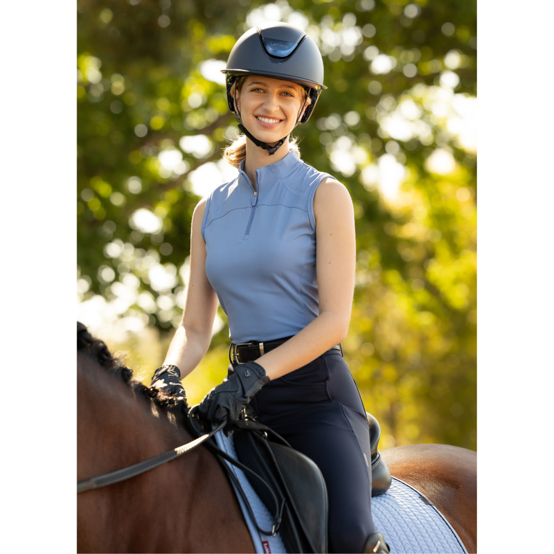 LeMieux Ladies Airflow Sleeveless Base Layer - Powder Blue-5