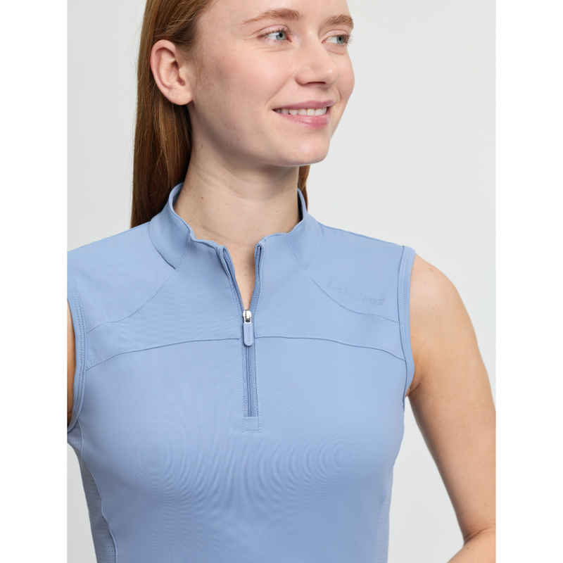 LeMieux Ladies Airflow Sleeveless Base Layer - Powder Blue-3