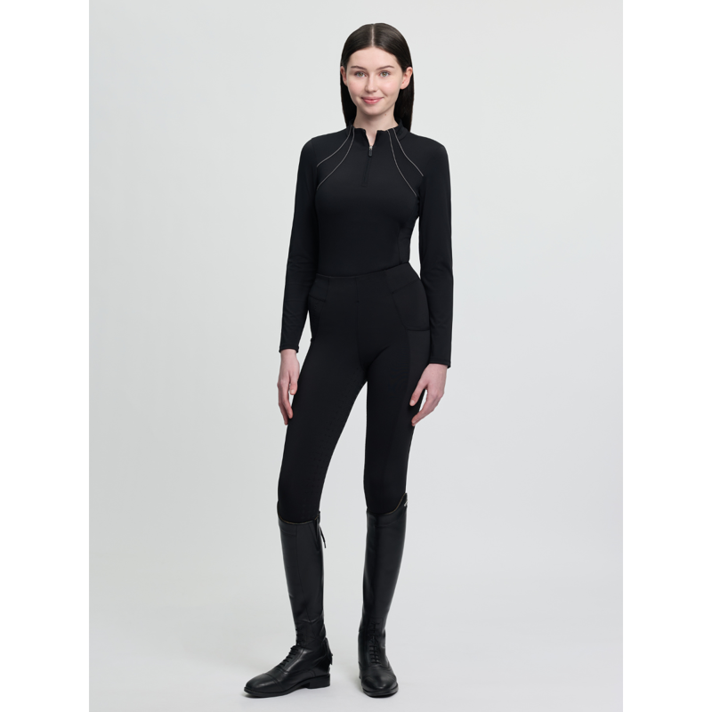 LeMieux Young Rider Airflow Base Layer - Black-4