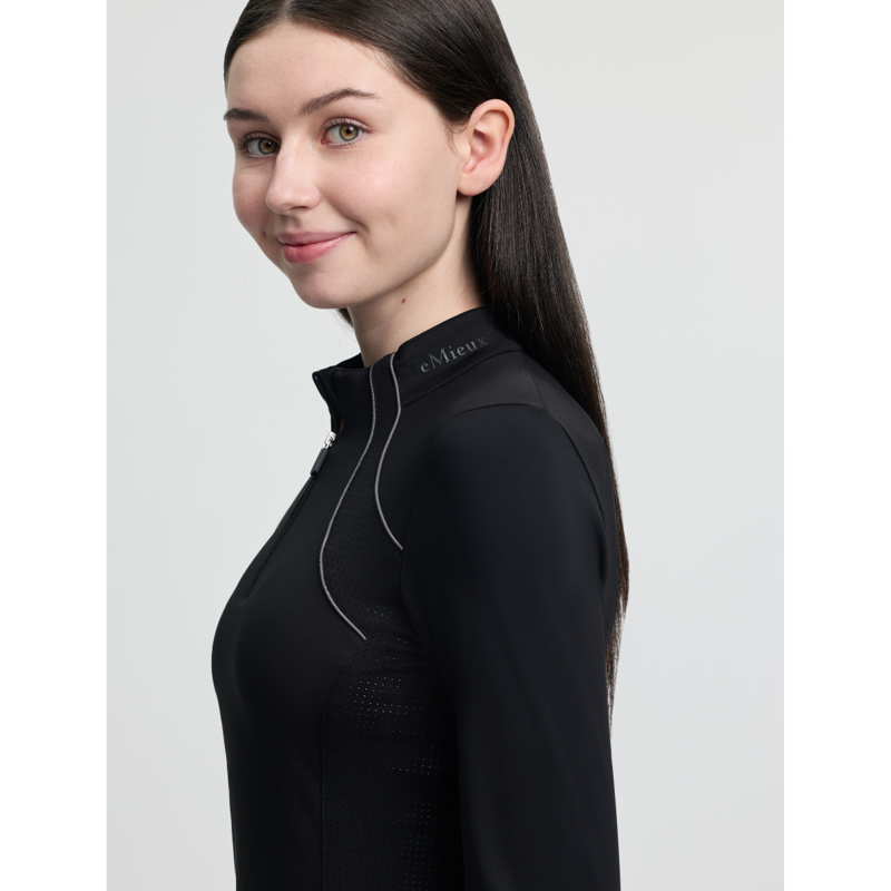 LeMieux Young Rider Airflow Base Layer - Black-6