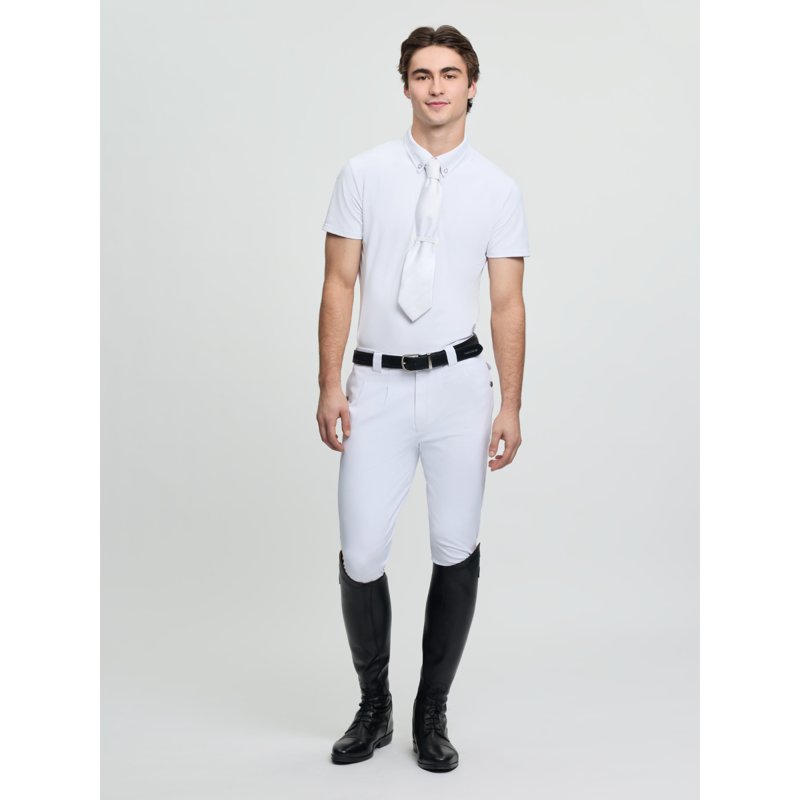 LeMieux Men's Short Sleeve Competition Shirt - White-3