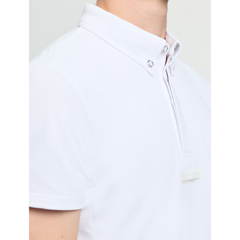 LeMieux Men's Short Sleeve Competition Shirt - White-4