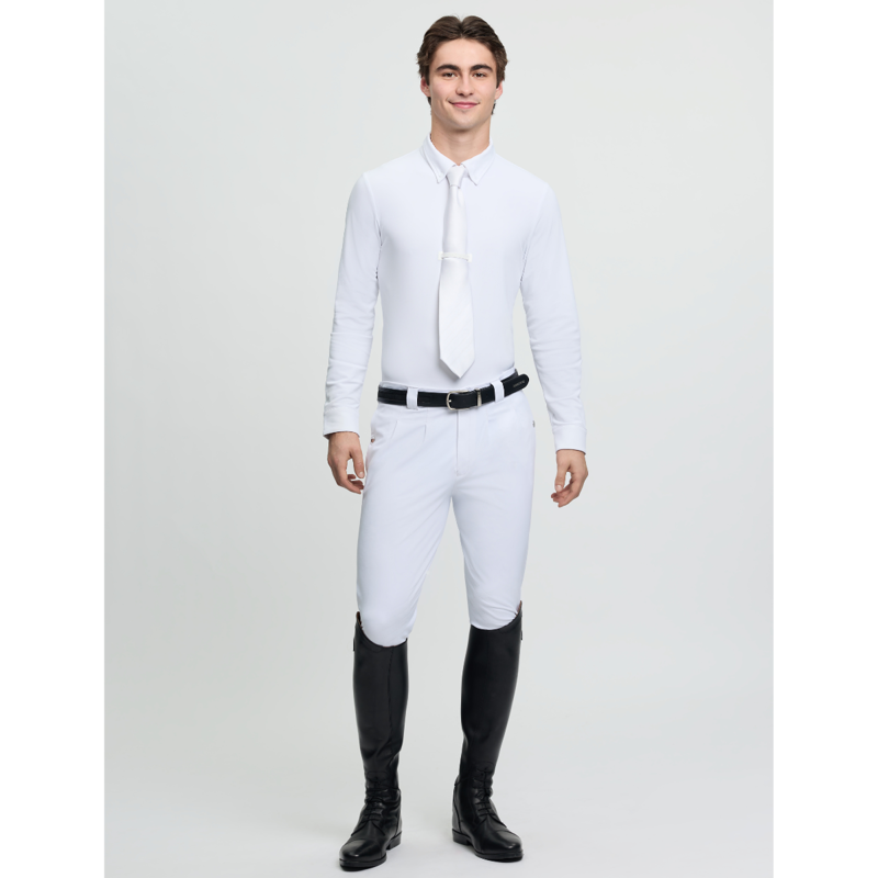 LeMieux Men's Long Sleeve Show Shirt - White-1