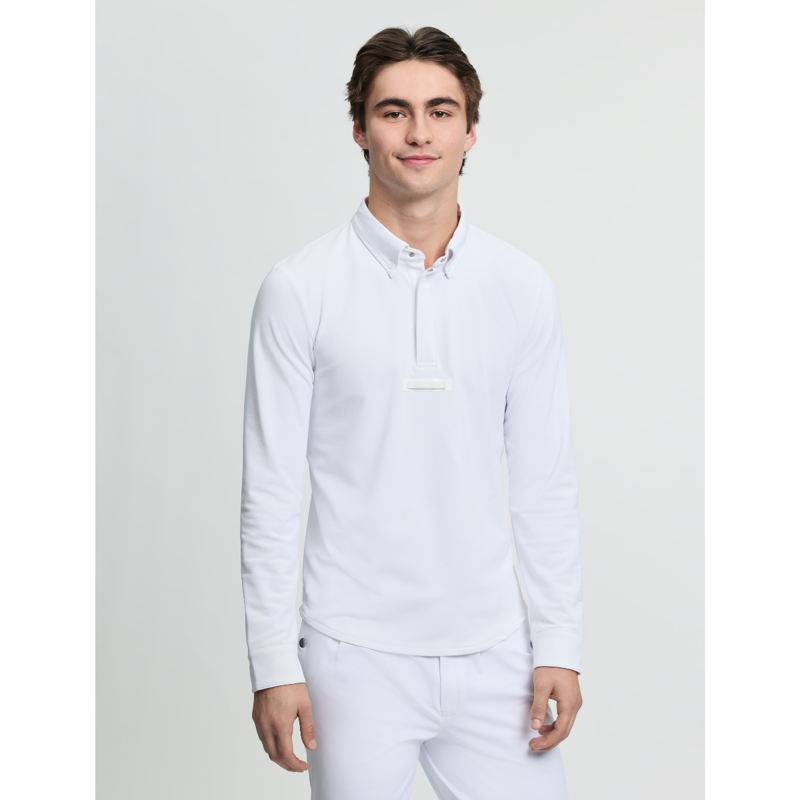 LeMieux Men's Long Sleeve Show Shirt - White-2