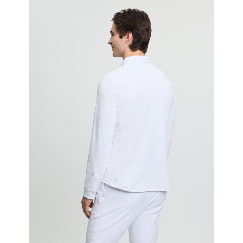 LeMieux Men's Long Sleeve Show Shirt - White-3