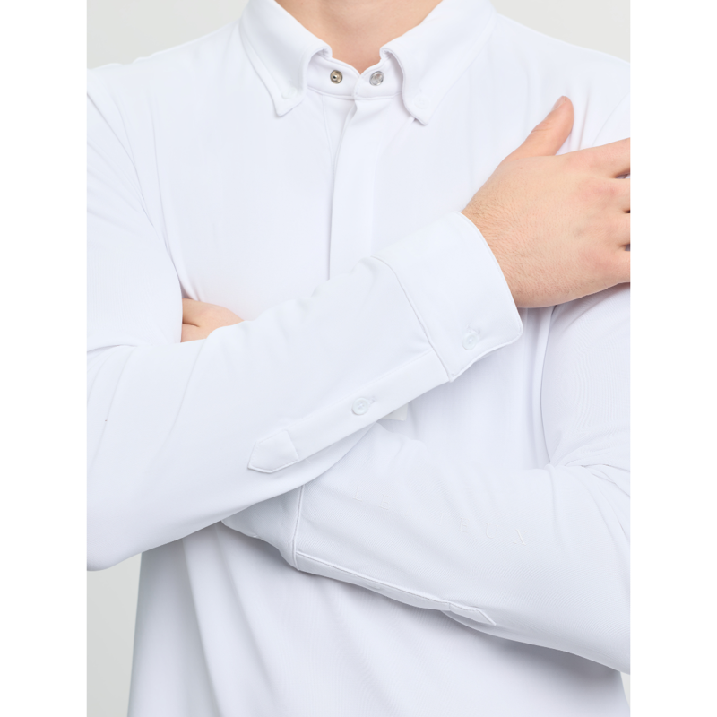 LeMieux Men's Long Sleeve Show Shirt - White-4