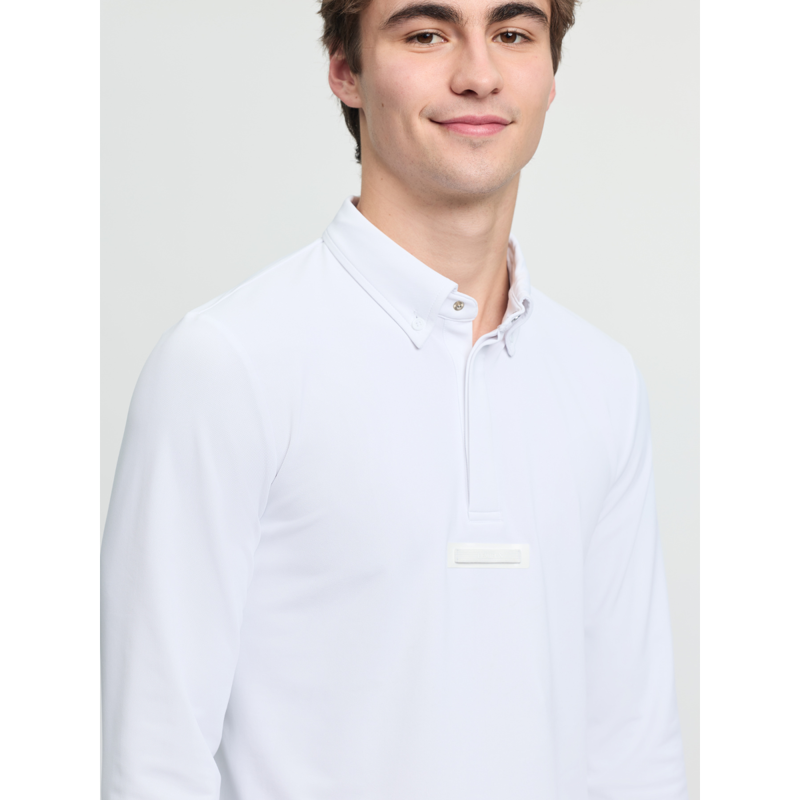 LeMieux Men's Long Sleeve Show Shirt - White-6