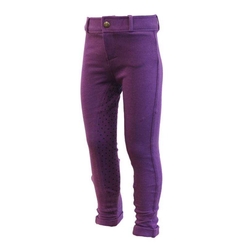 Equi-sential Junior Spotty Jodhpurs - Purple/Black