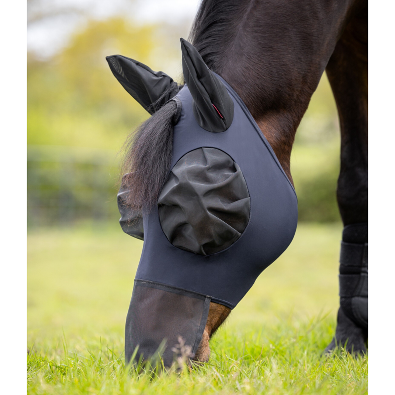 LeMieux Bug Relief Full Fly Mask - Navy-1