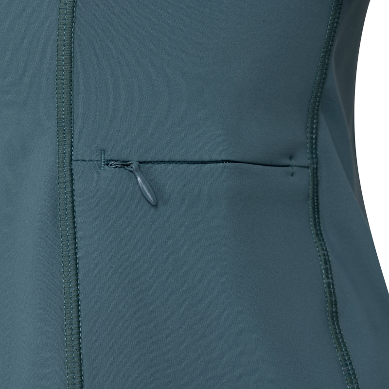 Aubrion Equestrian Young Rider Short Sleeve Base Layer - Thyme-5