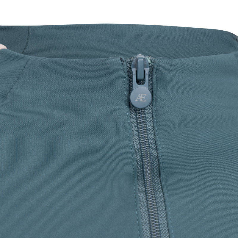 Aubrion Equestrian Young Rider Long Sleeve Base Layer - Thyme-2