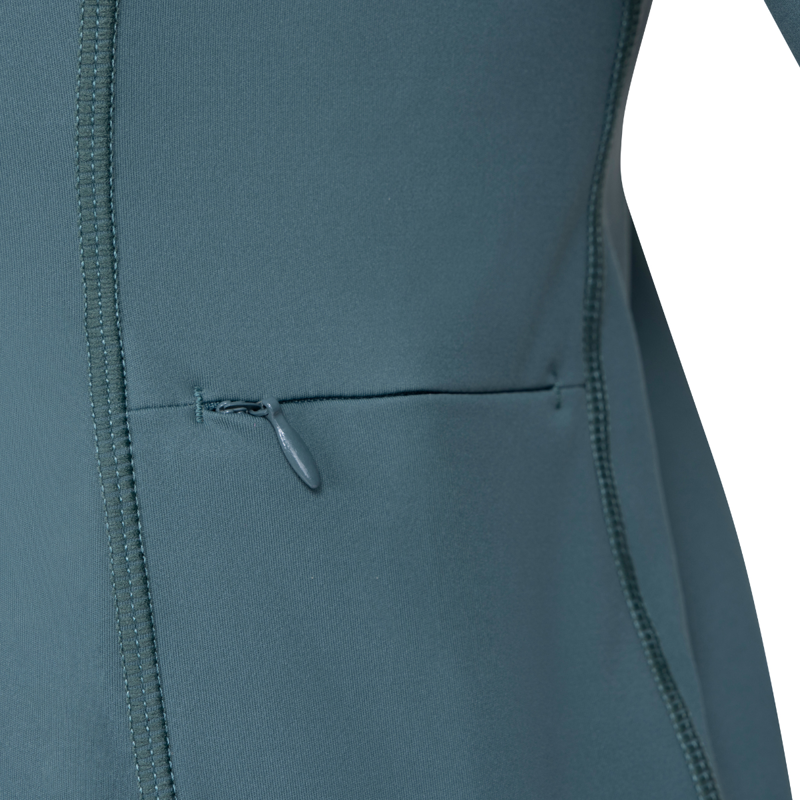 Aubrion Equestrian Young Rider Long Sleeve Base Layer - Thyme-3