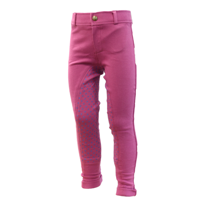 Equi-sential Junior Spotty Jodhpurs - Azalea/Blue