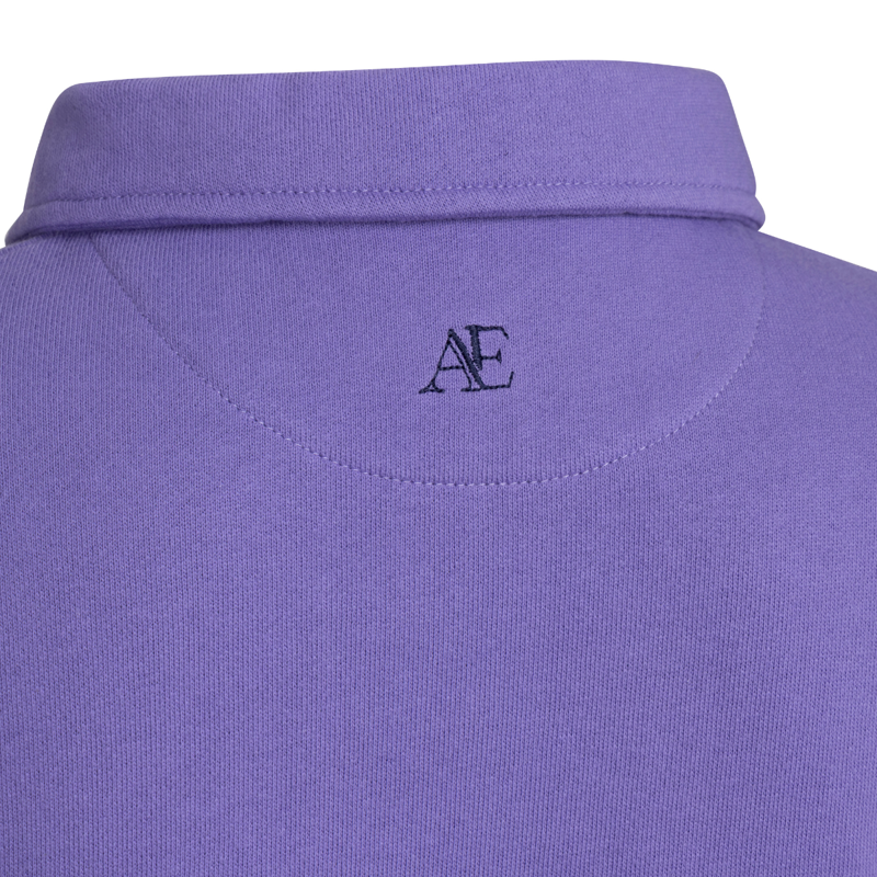 Aubrion Equestrian Young Rider Button Sweatshirt - Midnight/Heather-2