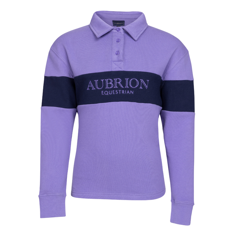 Aubrion Equestrian Young Rider Button Sweatshirt - Midnight/Heather
