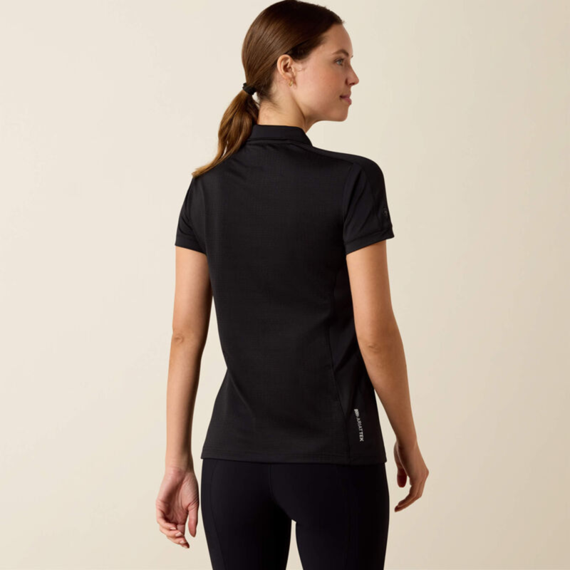 Ariat Women's Bandera 1/4 Zip Polo - Black-1