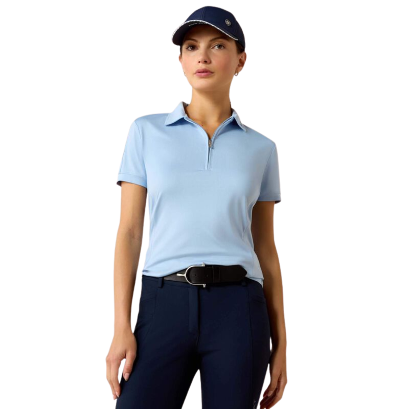 Ariat Women's Bandera 1/4 Zip Polo - St Tropez