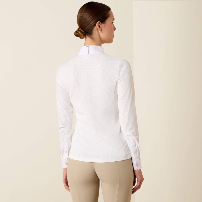Ariat Women's Breathe Show Shirt - White-1