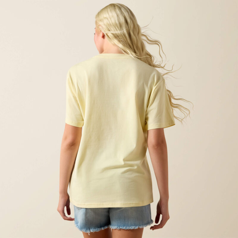 Ariat Women's Rodeo Star Boyfriend T-Shirt - Pear Sorbet-1