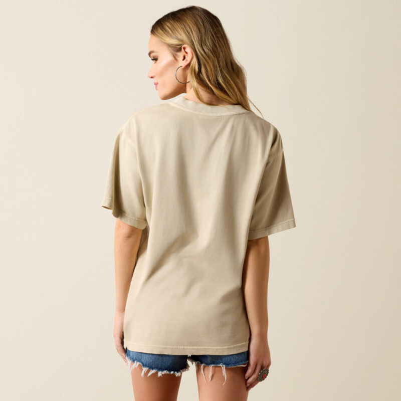 Ariat Women's Bull Rider Arched T-Shirt - French Oak-1
