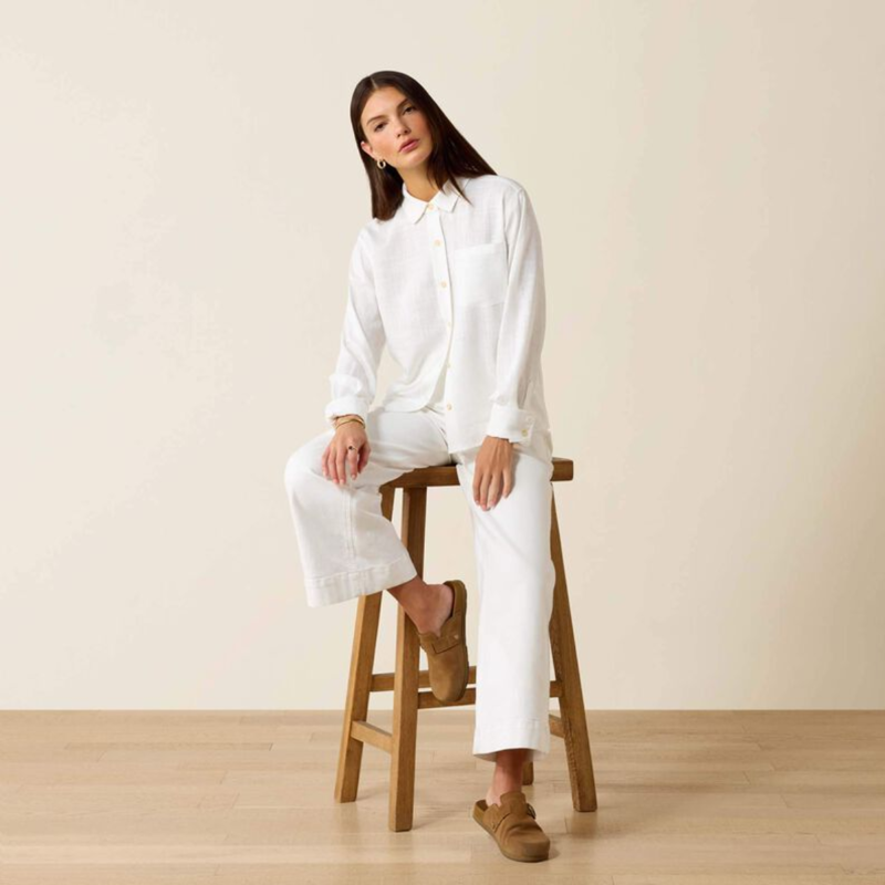 Ariat Women's Rudford Shirt - White-2