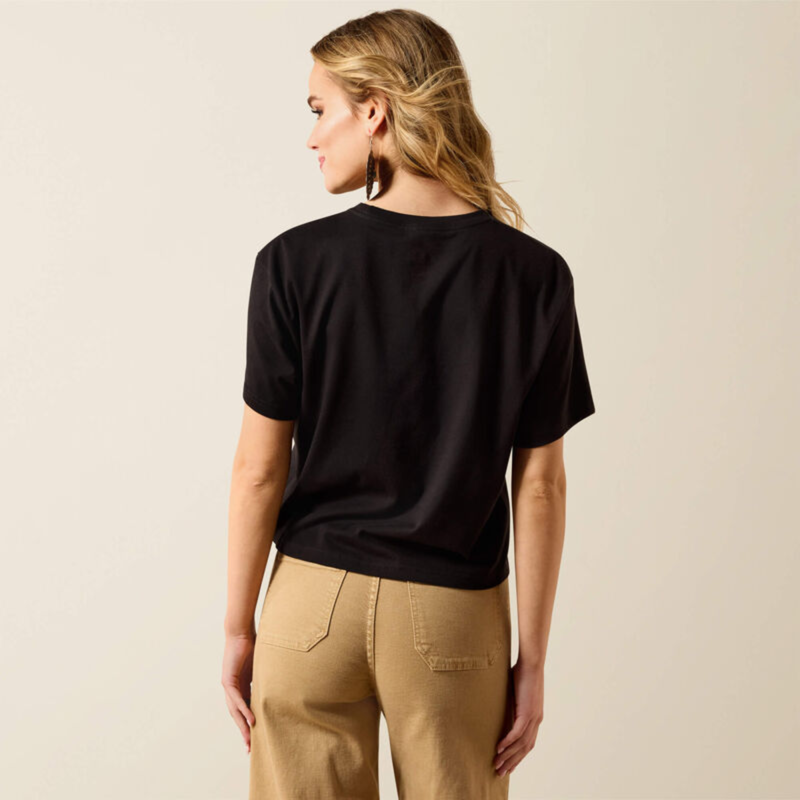 Ariat Women's Cacti Cowboy Hat T-Shirt - Black-1
