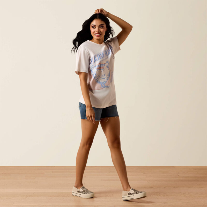Ariat Women's Farm Raised T-Shirt - Sea Salt-2