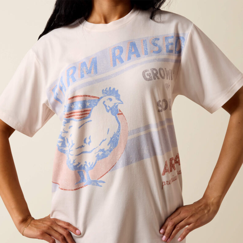 Ariat Women's Farm Raised T-Shirt - Sea Salt-3