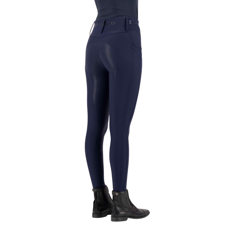 HV Polo Children's Favourite Full Grip Riding Tights - Navy-2