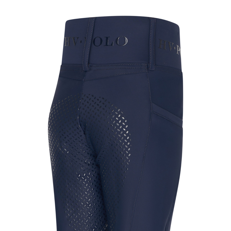 HV Polo Children's Favourite Full Grip Riding Tights - Navy-7
